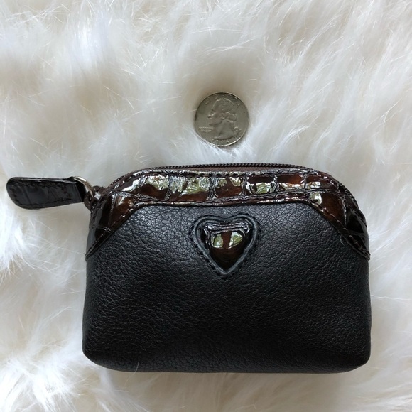 NEW Brighton Chocolate Brown Leather Change Purse - Picture 4 of 4